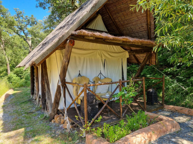 Glamping Unterkünfte im Campingplatz Aterra Portugals