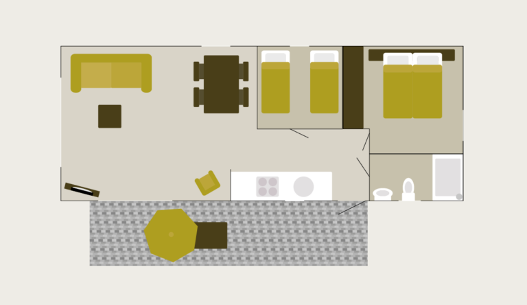 Veluwe lodge for four people with private sauna
