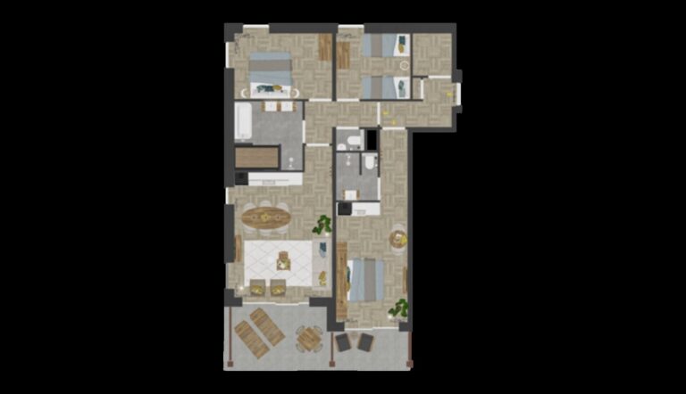 Luxury Beach Apartment | 4+2 Pers.